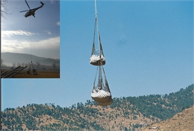 Transport net, helicopter