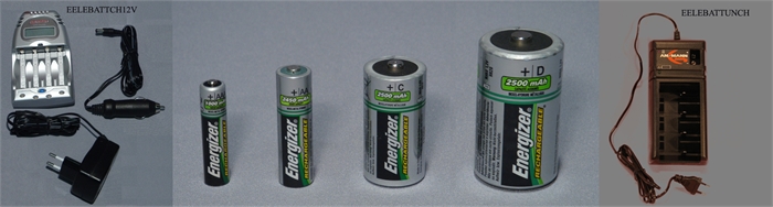 Batteries, 1.5V, rechargeable