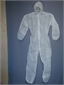 OVERALL, disposable, white, non woven fireproof, size XXL